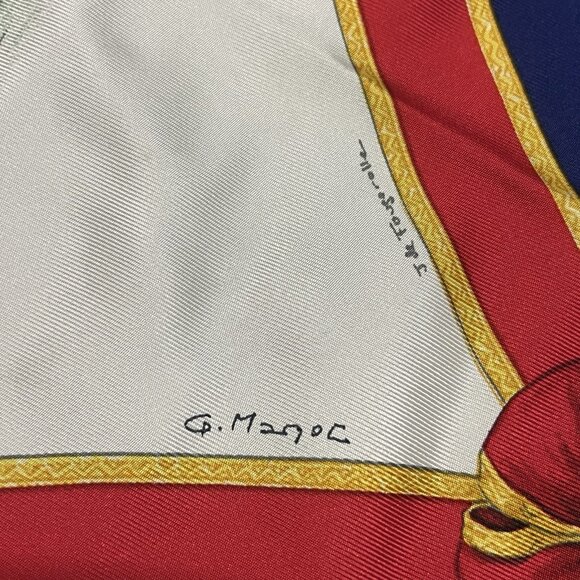 HERMES Silk Scarf Ecole Francaise D'Equitation Carre 90 - Picture 4 of 11